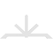 Ekena Millwork Vanguard Architectural Grade PVC Gable Bracket, 72"W x 33"H x 2"D x 4"F, 11/12 Pitch GBP072X33X0204VAN00 - alternate 4